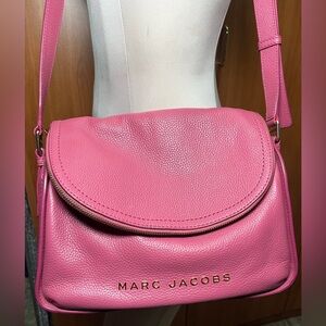 Marc Jacobs The Groove Mini Purple Pebbled Leather Messenger Bag